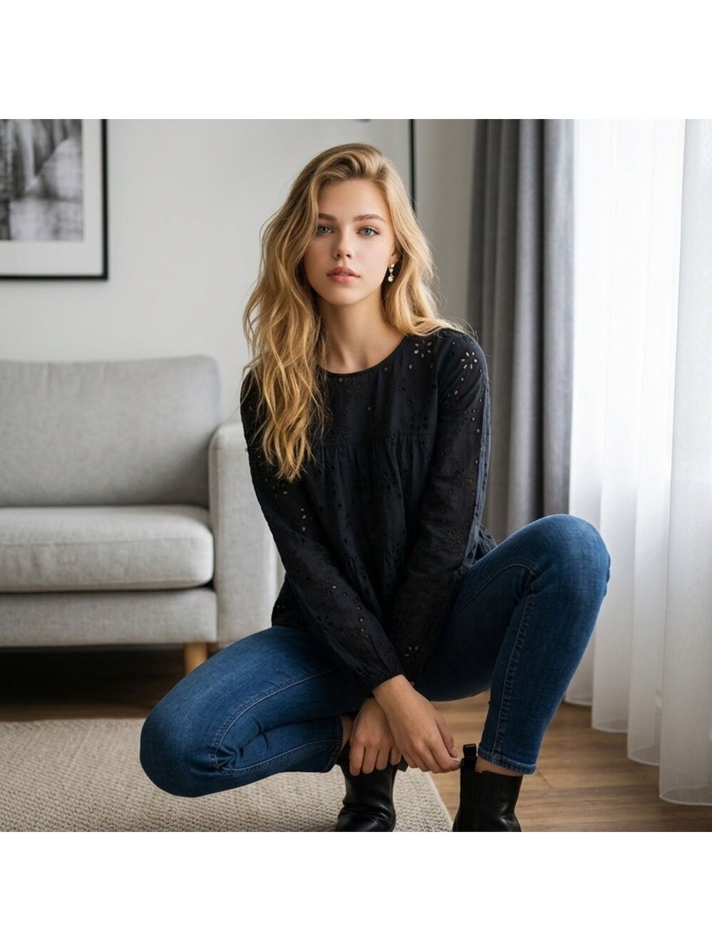 j crew long sleeve top small nwt